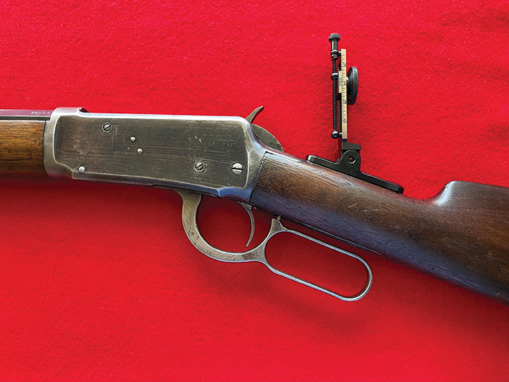 This article is about using a graph with your vernier tang sight to quickly get on target at any practical distance. Shown here is an MVA mid-range sight on a Winchester Model 1894 in 38-55.